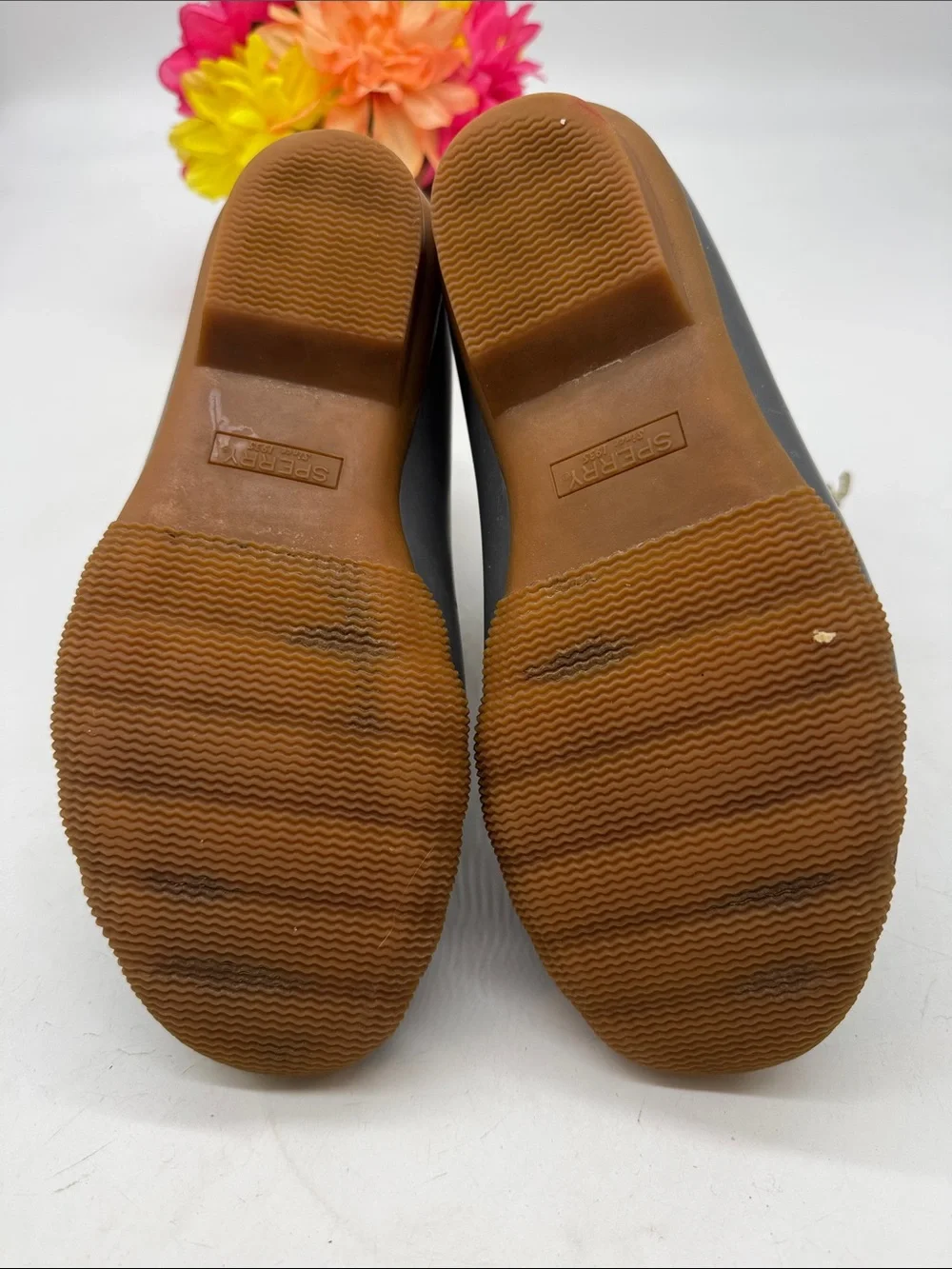 Sperry Gray and Tan Duck-Style Winter Ankle Boots Size 5.5 WRB10325